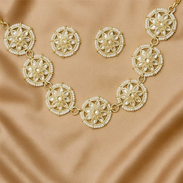 Gold_Alloy_Kundan_Pearl_Floral_Necklace_Jewellery_Set_For_Women