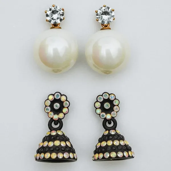 Pearl_White_Black_Alloy_Jhumka_Crystal_Earring_Combo_For_Women_Pack_Of_3