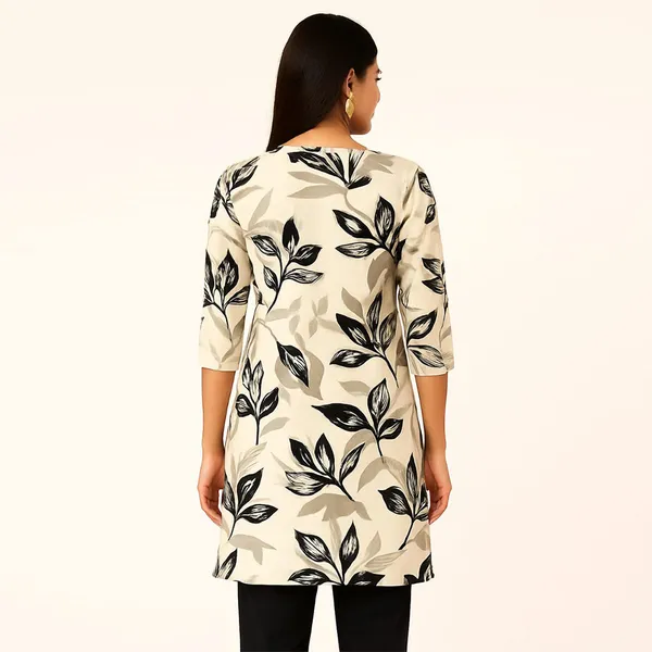Teal_Rayon_Relaxed_Straight_Floral_Print_Kurti_For_Women