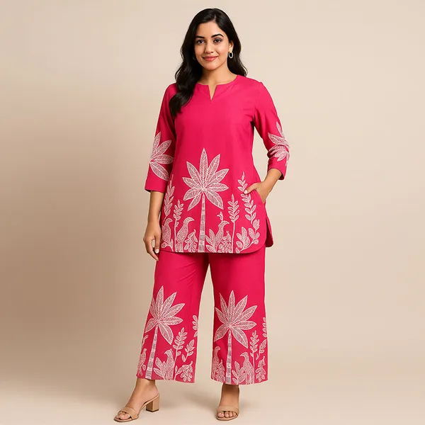 Pink_Rayon_Straight_Co_Ord_Set_For_Women