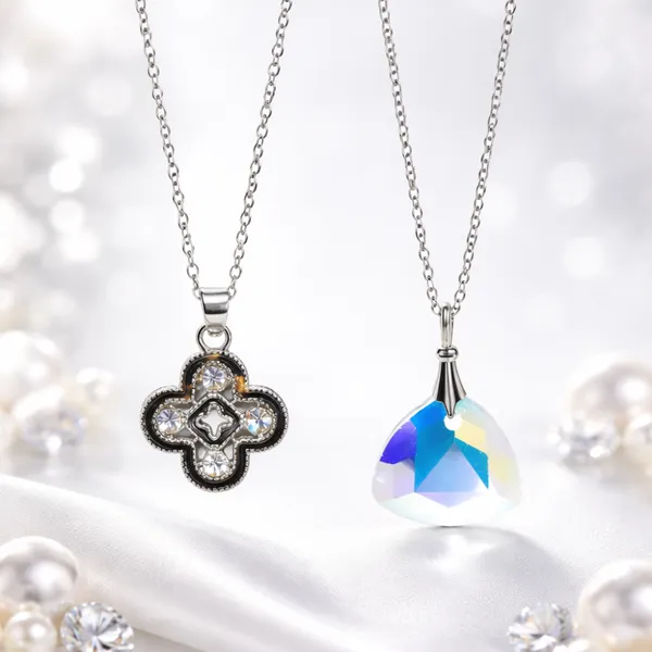 Crystal_Silver_Tone_Pendant_Collection_For_Women_Pack_Of_2