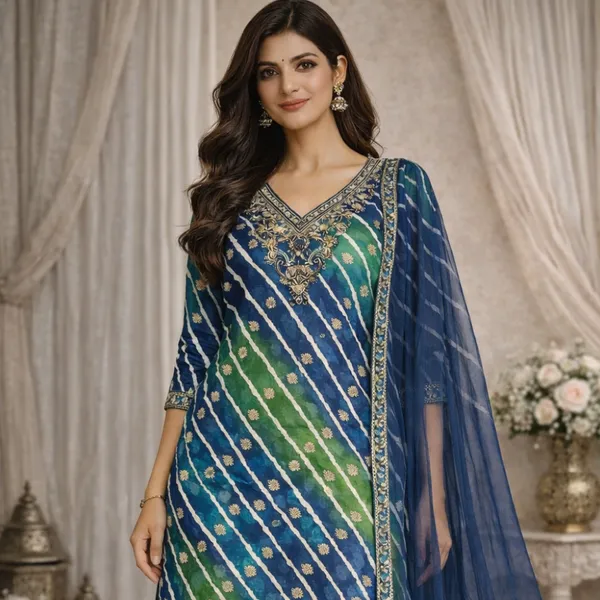 Blue_Green_Cotton_Ethnic_Printed_Suit_Set_With_Dupatta_For_Women