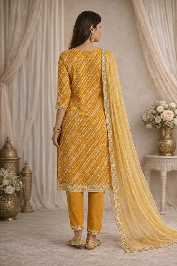 Mustard_Yellow_Cotton_Embroidered_Kurti_Set_With_Dupatta_For_Women