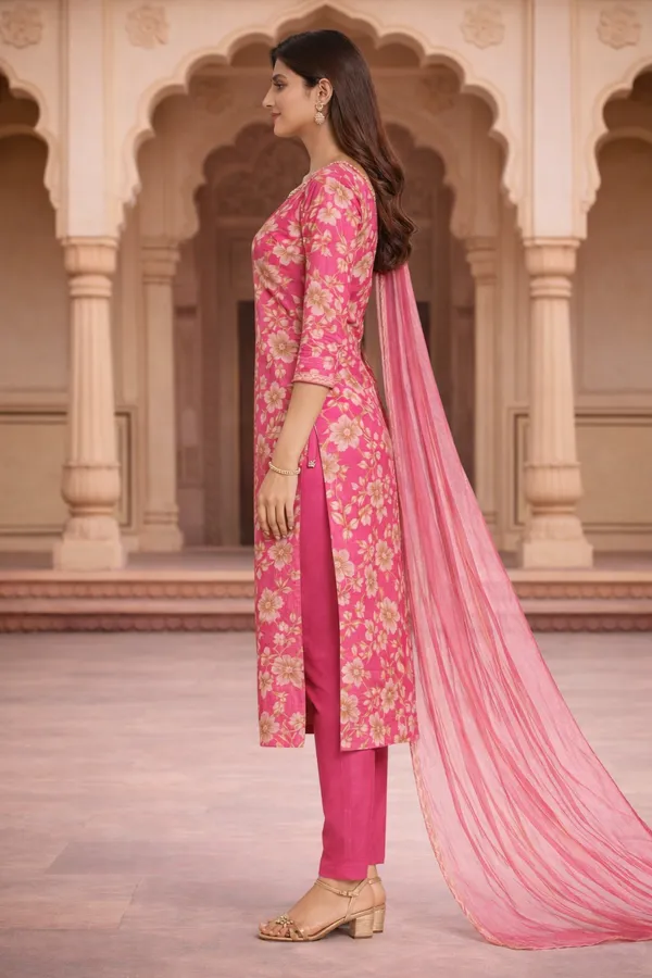 Pastel_Cotton_Floral_Straight_Kurti_Set_With_Dupatta_For_Women