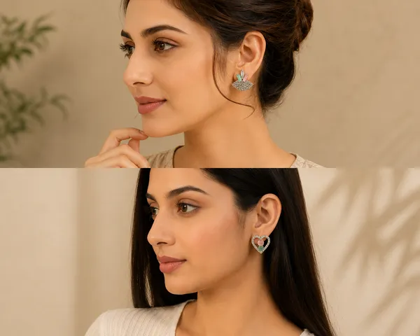 Silver_Alloy_Heart_Geometric_Pink_Green_Stone_Stud_Earrings_Set_For_Women_Pack_Of_3