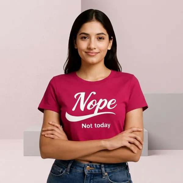 Pink_Cotton_Slogan_Round_Neck_Crop_Top_For_Women
