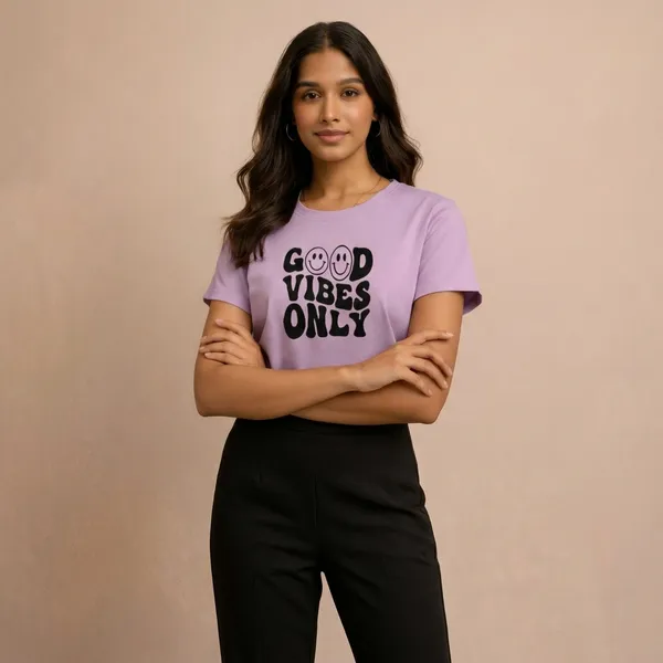 Cotton_Slogan_Print_Relaxed_Crop_T_Shirt_For_Women