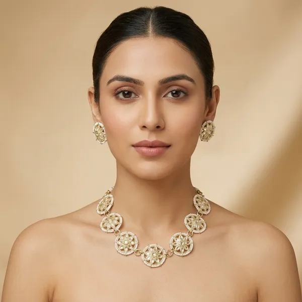 Gold_Alloy_Kundan_Pearl_Floral_Necklace_Jewellery_Set_For_Women