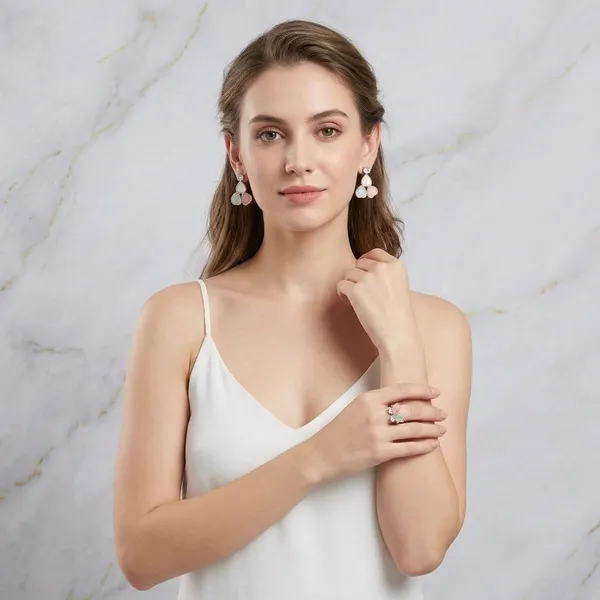Gold_Lavender_Alloy_Pastel_Stone_Earring_And_Ring_Set_For_Women_Pack_Of_4