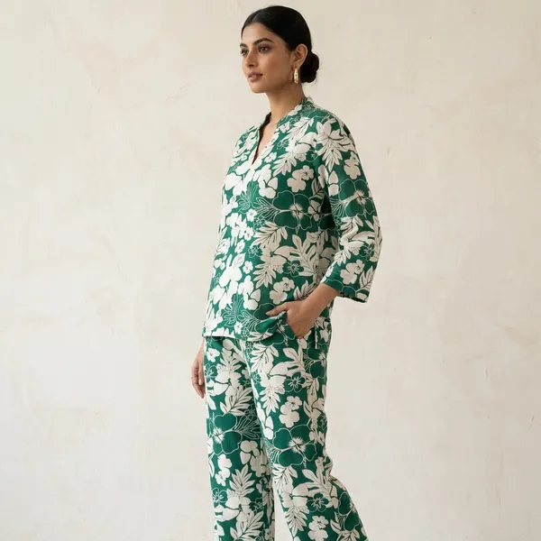 Green_Rayon_Relaxed_Floral_Print_Co_Ord_Set_For_Women