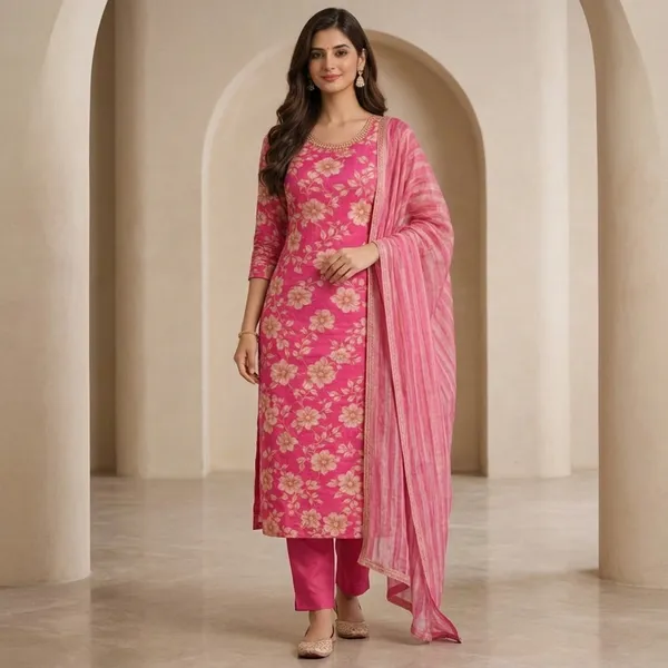 Pastel_Cotton_Floral_Straight_Kurti_Set_With_Dupatta_For_Women