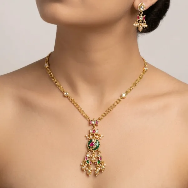 Gold_Brass_Copper_Pachi_Kundan_Necklace_Set_For_Women