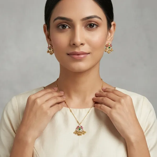 Gold_Brass_Copper_Pachi_Kundan_Necklace_Set_For_Women