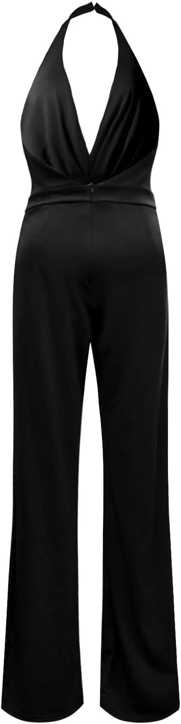 Black_Lycra_Halter_Neck_Wide_Leg_Jumpsuit_For_Women