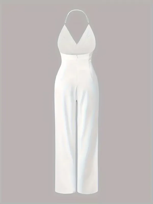 White_Satin_Halter_Neck_Wide_Leg_Jumpsuit_For_Women