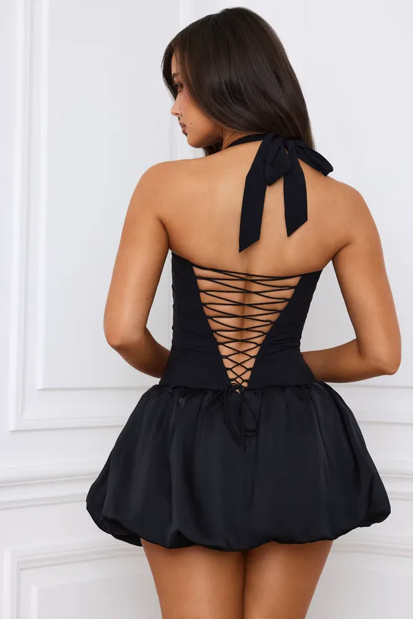 Black_Cotton_Satin_Halter_Neck_Fit_And_Flare_Mini_Dress_For_Women