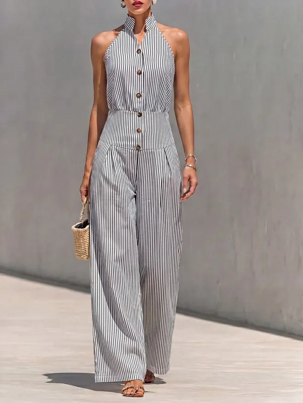 White_Cotton_Striped_Halter_Neck_Jumpsuit_For_Women