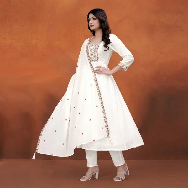 White_Top-Duptta_Mal_Chanderi_Bottam_Roman_Inner_Cottan__Anarkali_Embroidered_Kurta_Set_For_Women