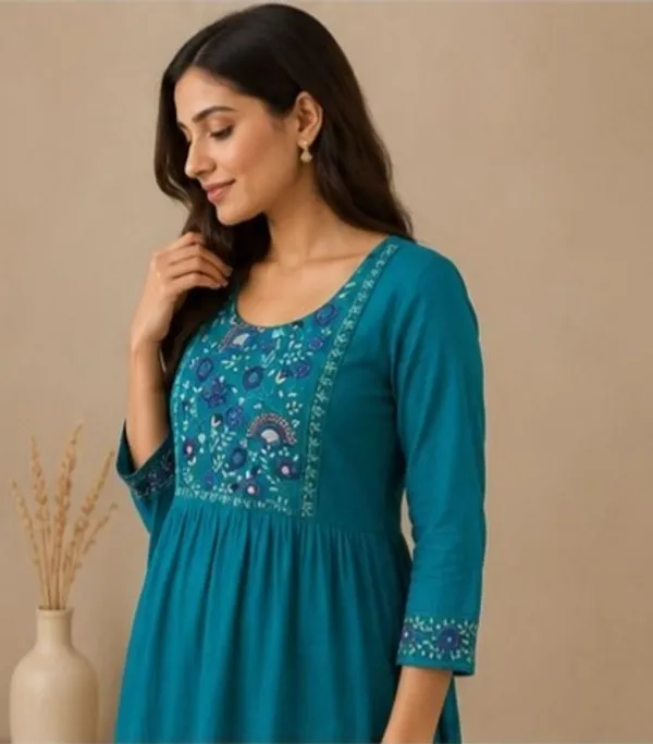 Turquoise_Top-Duptta__Mal_Chanderi_Bottam_Roman_Anarkali_Embroidered_Kurta_Set_For_Women