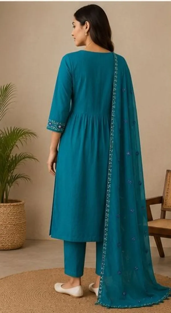 Turquoise_Top-Duptta__Mal_Chanderi_Bottam_Roman_Anarkali_Embroidered_Kurta_Set_For_Women