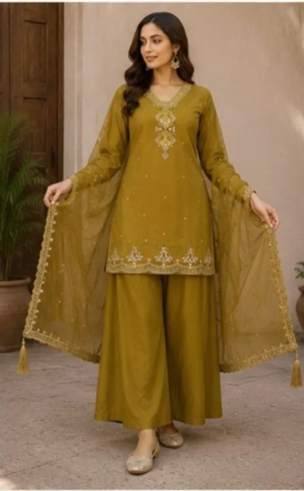 Mehndi_Green_Top-Bottom_Roman_Inner_Cotton_Embroidered_Kurta_Set_For_Women