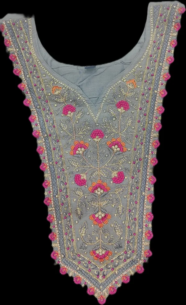 Grey_Mal_Cottan_Straight_Embroidered_And_Hand_Work_Kurta_Set_For_Women