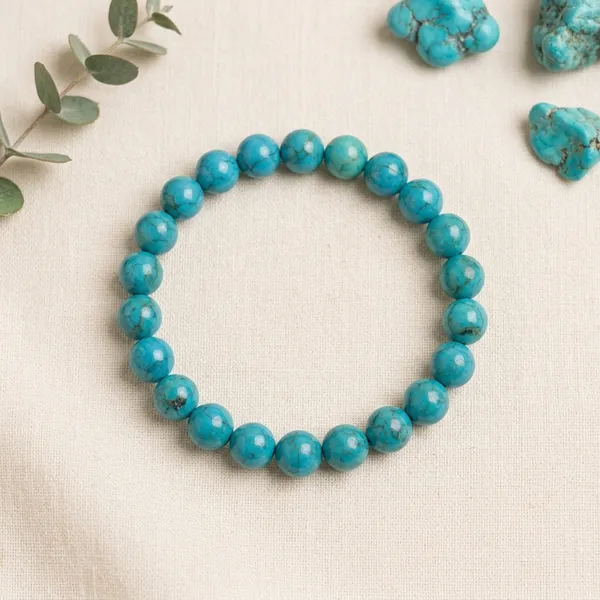 Turquoise_Stone_Protection_Healing_Wisdom_Beaded_Bracelet