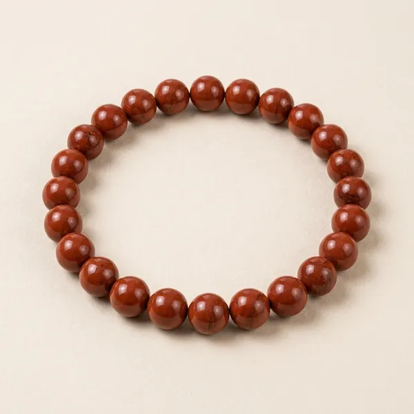 Red_Jasper_Natural_Stone_Beaded_Bracelet