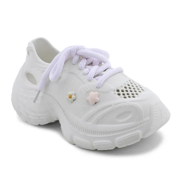 White_Ekam_Shoes_with_Charm_For_Women