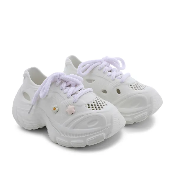 White_Ekam_Shoes_with_Charm_For_Women