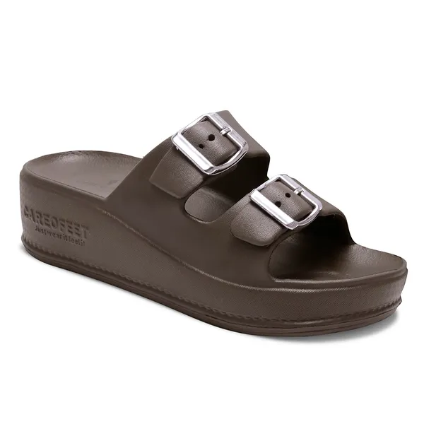 Brown_Luna_Platform_Buckle_Sliders_For_Women