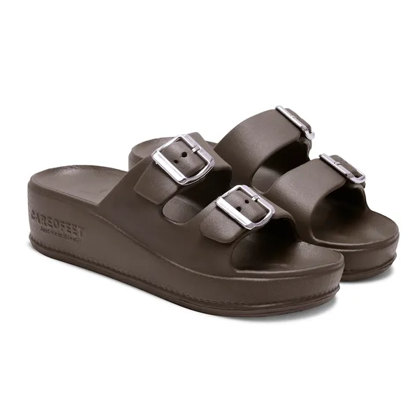 Brown_Luna_Platform_Buckle_Sliders_For_Women