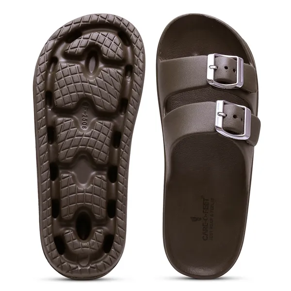 Brown_Luna_Platform_Buckle_Sliders_For_Women