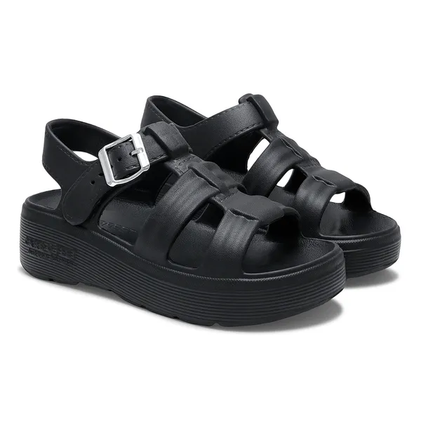 Black_Pebble_Buckle_Sandal_For_Women