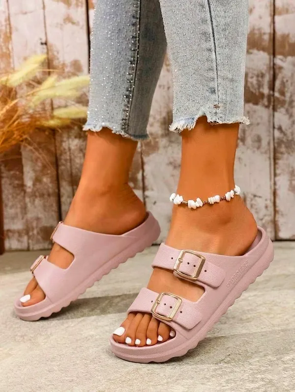 Pink_Breeze_Flat_Buckle_Slider_For_Women