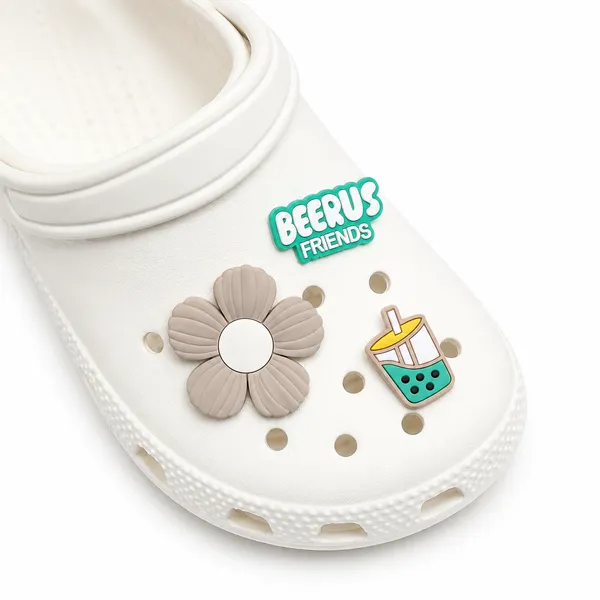 Cute_Flower,_Bubble_Tea_&_Beerus_Friends_Eva_Shoe_Charms_(Pack_Of_6)