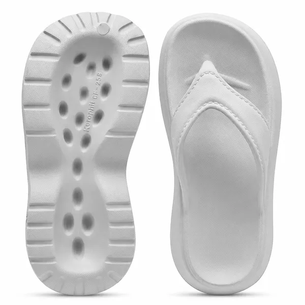 Light_Grey_Daisy_V-Shaped_Flip_Flop_For_Women