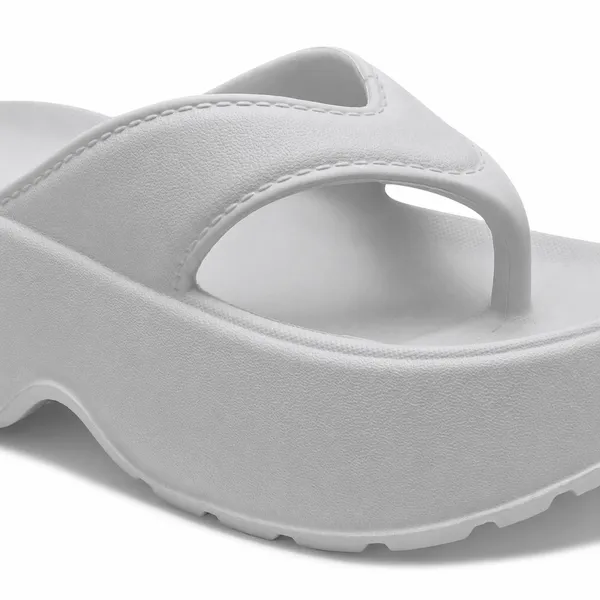 Light_Grey_Daisy_V-Shaped_Flip_Flop_For_Women