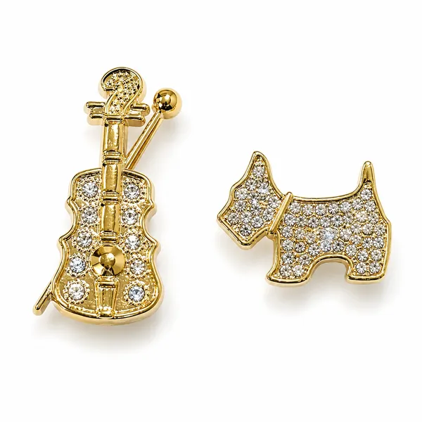 Designer_Golden_Guitar_&_Puppy_Clog_Charms_(Pack_of_4)