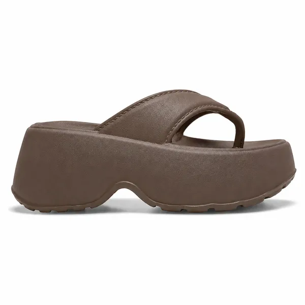 Brown_Daisy_Flip_Flop_V-Shaped_For_Women