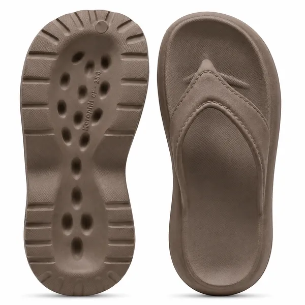 Brown_Daisy_Flip_Flop_V-Shaped_For_Women