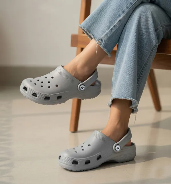 Light_Grey_Classic_Clog_For_Women