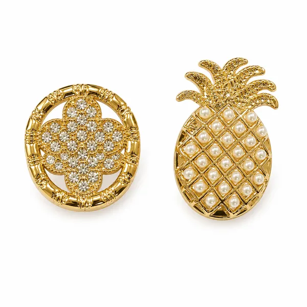 Luxury_Pineapple_&_Clove_Gold_Crystal_Eva_Shoe_Charms_(Pack_Of_4)