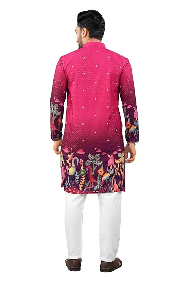 Pink_Rayon_Straight_Printed_Kurta_Pajama_Set_For_Men