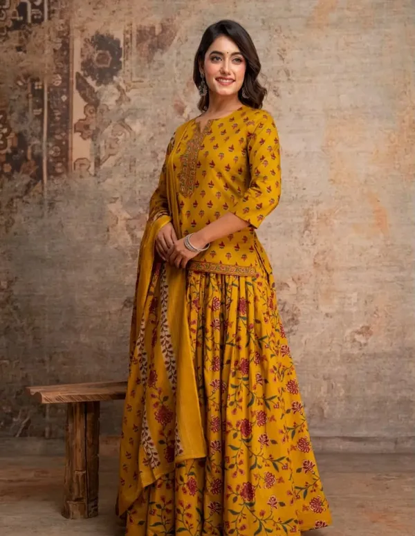 Navratri_Special_Yellow_Printed_Gopi_Dress_for_Women__Ethnic_Festive_Wear