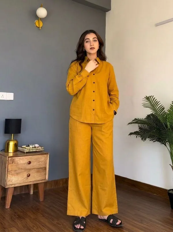 Veloura_Ease_Mustard__Cotton_Co-Ord_Set