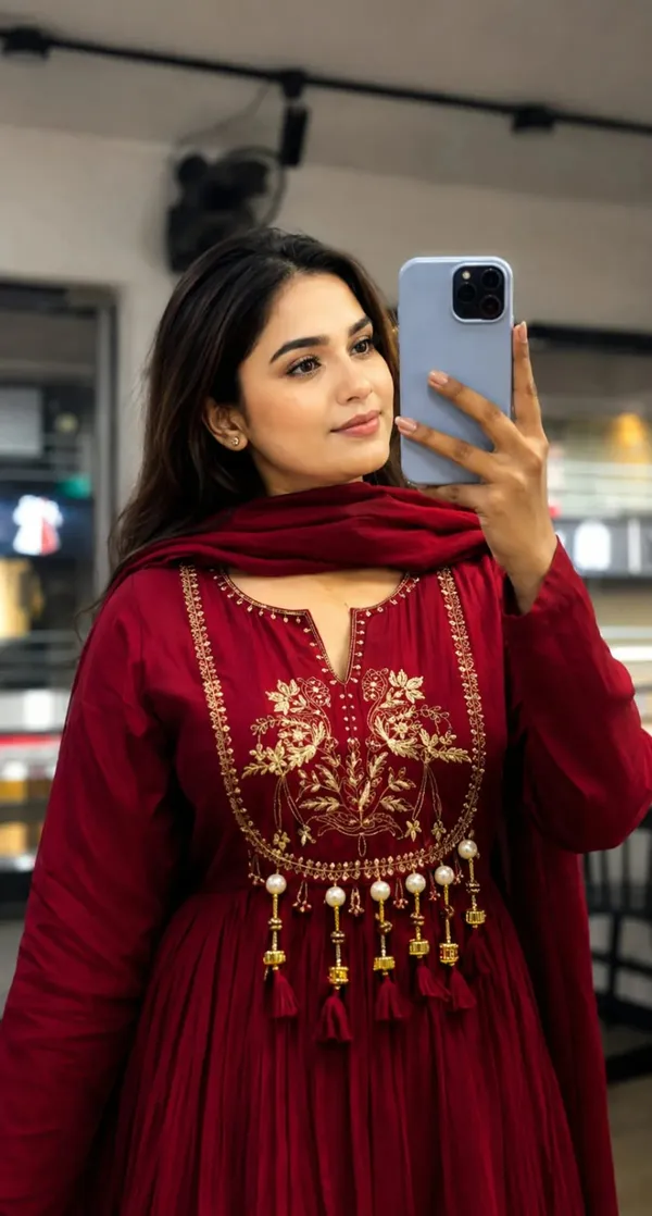 Wine_Red_Embroidered_Anarkali_Suit_Set_with_Dupatta