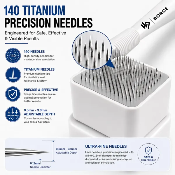 Dermastamp_0.5mm_For_Hair_Beard_Growth_140_Titanium_Microneedles_Derma_Stamp_For_Skin_Scalp_Beard_Anti_Aging_Acne_Scar_Reduction_Collagen_Boost_Tool_For_Men_Women