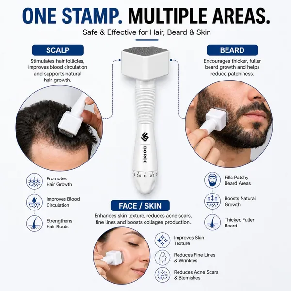 Dermastamp_0.5mm_For_Hair_Beard_Growth_140_Titanium_Microneedles_Derma_Stamp_For_Skin_Scalp_Beard_Anti_Aging_Acne_Scar_Reduction_Collagen_Boost_Tool_For_Men_Women