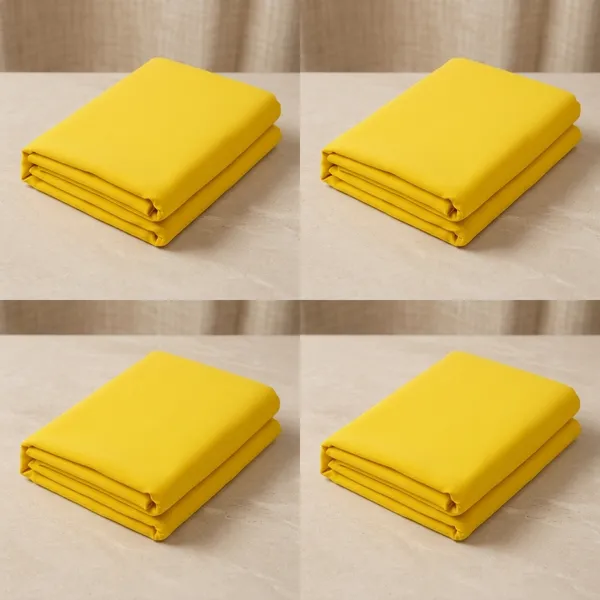 Yellow_Micro_Crepe_Unstitched_Fabric_For_Women_-_Pack_of_4